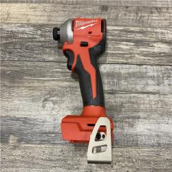 AS-IS Milwaukee 18-Volt Lithium-Ion Compact Brushless Cordless 1/4 in. Impact Driver Kit