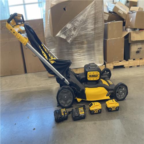 AS-IS - DeWalt 2x20V MAX 21 in. Cordless Battery Powered Self Propelled Lawn Mower Kit