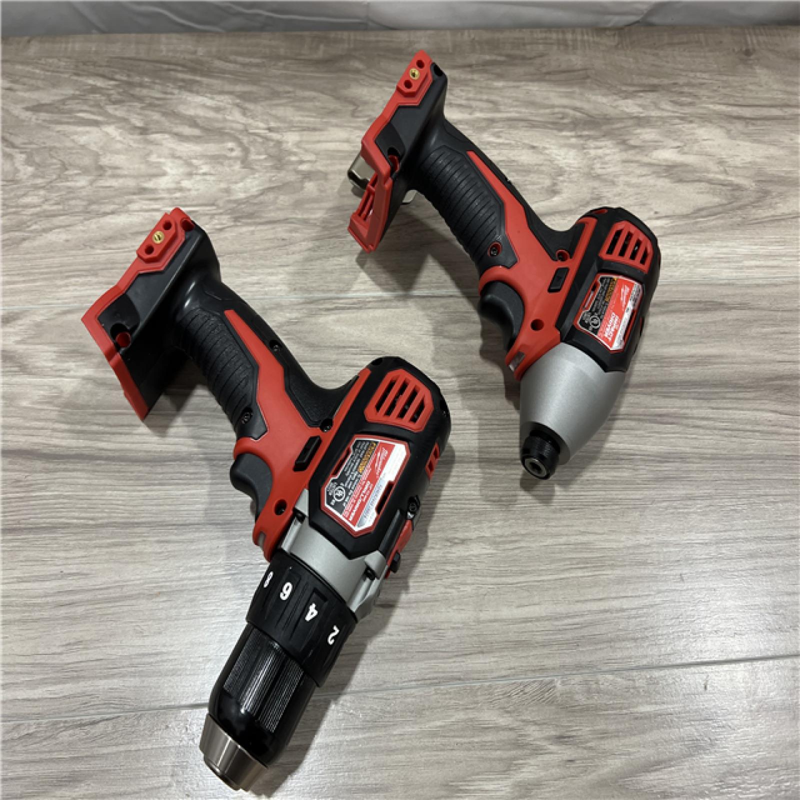 AS-IS Milwaukee M18 18V Lithium-Ion Cordless Drill Driver/Impact Driver Combo Kit