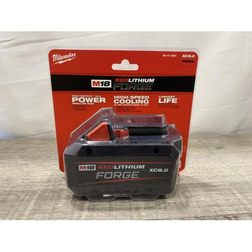 NEW - Milwaukee 18V Lithium-Ion REDLITHIUM FORGE XC 8.0 Ah Battery Pack