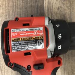 AS-IS Milwaukee 18V Lithium-Ion Brushless Cordless 1/2 in. Compact Drill/Driver (Tool-Only)