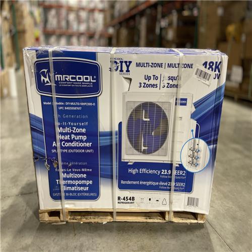 DALLAS LOCATION- MRCOOL 18k 230V MULTI ZONE HEAT PUMP AIR CONDITIONER (OUTDOOR UNIT ONLY)