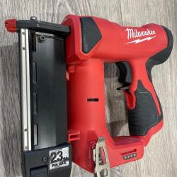 AS-IS Milwaukee 12-Volt 23-Gauge Lithium-Ion Cordless Pin Nailer (Tool-Only)