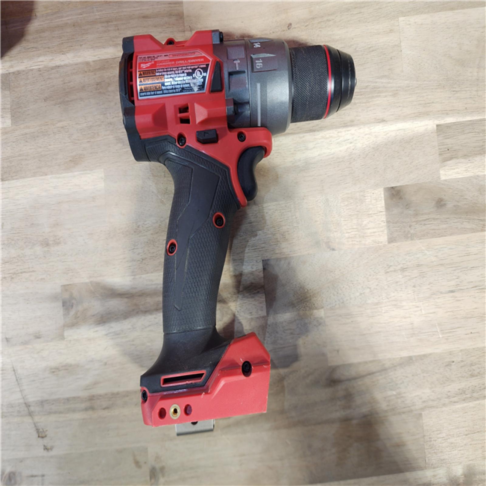 HOUSTON LOCATION - AS-IS Milwaukee 2904-22 Hammer Drill Driver Kit with Batteries Charger & Tool Case Red