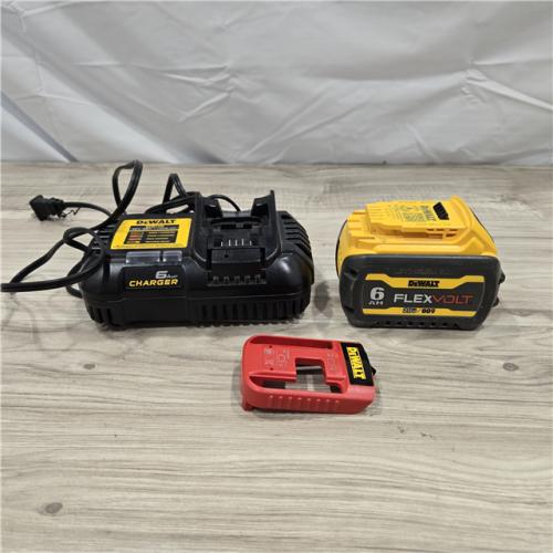 AS-IS DEWALT FLEXVOLT 20V/60V MAX 6.0Ah Battery Pack with 6 Amp Output Charger