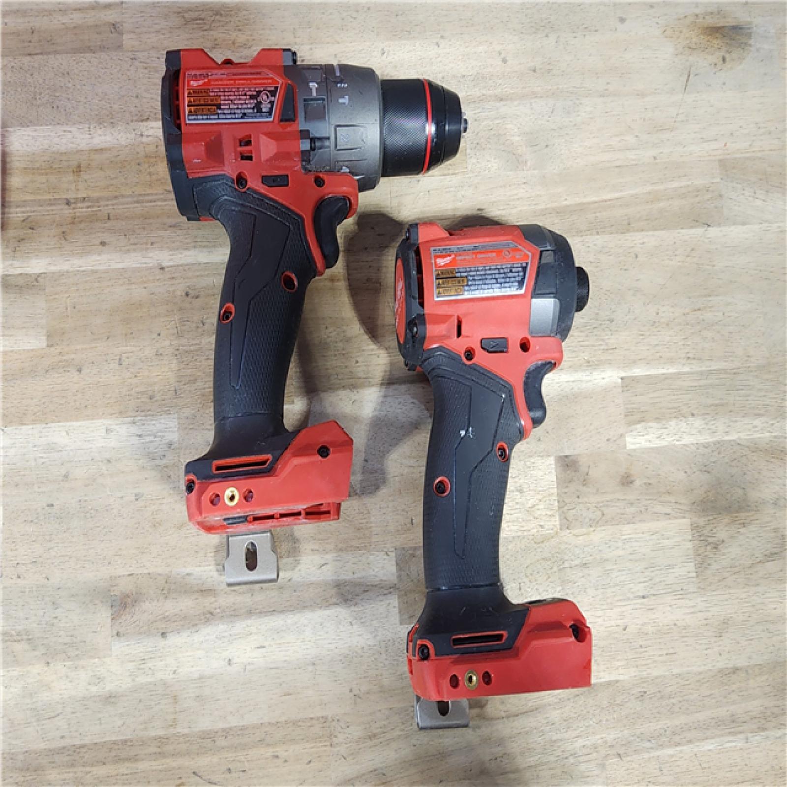 HOUSTON LOCATION - AS-IS MILWAUKEE FUEL 18V Lithium-Ion Brushless Cordless Hammer Drill and Impact Driver Combo Kit (2-Tool) with 2 Batteries