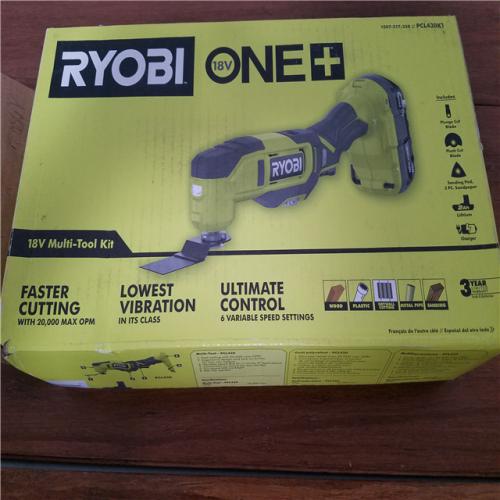 California NEW Ryobi One+ 18V Multi-Tool Kit  Includes (1) Battery & Charger