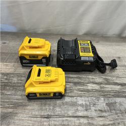 AS-IS DEWALT 20V MAX Lithium-Ion Battery Kit with 5.0Ah and 2.0Ah Battery and Charger