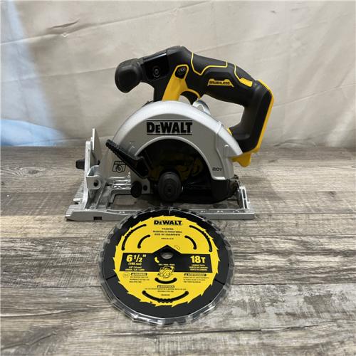 AS-IS DEWALT 20V MAX Cordless Brushless 6-1/2 in. Sidewinder Style Circular Saw (Tool Only)