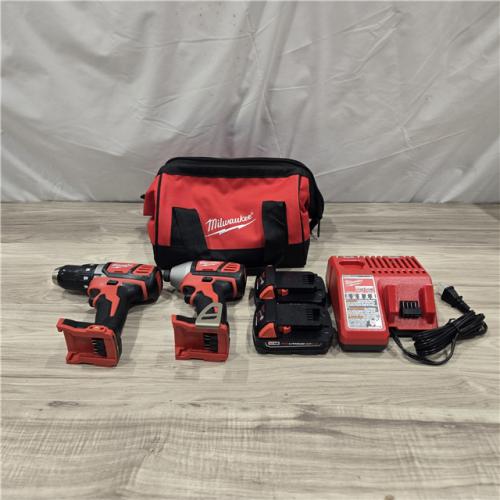 AS-IS Milwaukee 18V Cordless 2-Tool Drill/Driver and Impact Driver Kit