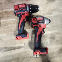 HOUSTON LOCATION - AS-IS Milwaukee 18V Cordless Brushed 2-Tool Drill/Driver and Impact Driver Kit