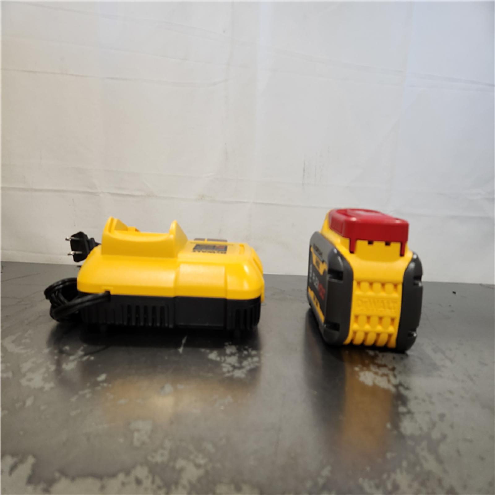 AS-IS- FLEXVOLT 20V/60V MAX Lithium-Ion 9. 0 Ah Battery Pack and Charger Starter Kit