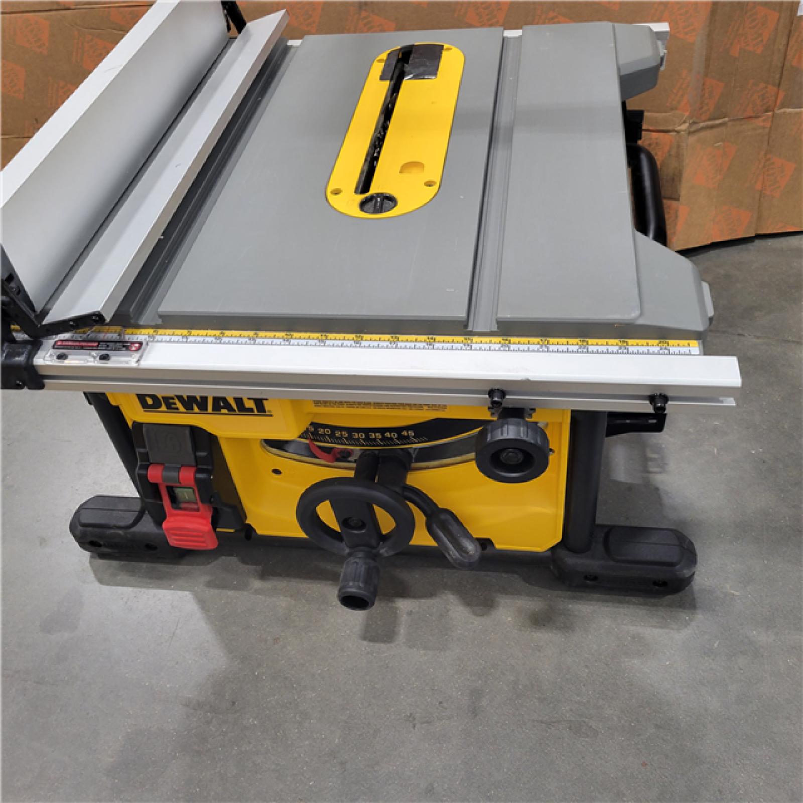 AS-IS DEWALT 15 Amp Corded 8-1/4 in. Compact Portable Jobsite Tablesaw (Stand Not Included)