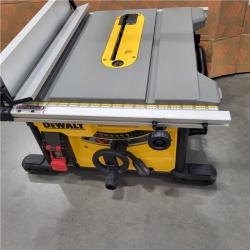 AS-IS DEWALT 15 Amp Corded 8-1/4 in. Compact Portable Jobsite Tablesaw (Stand Not Included)