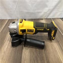 AS-IS DEWALT 20-Volt MAX Cordless Brushless 4-1/2 in. Angle Grinder with Slide Switch (Tool Only)