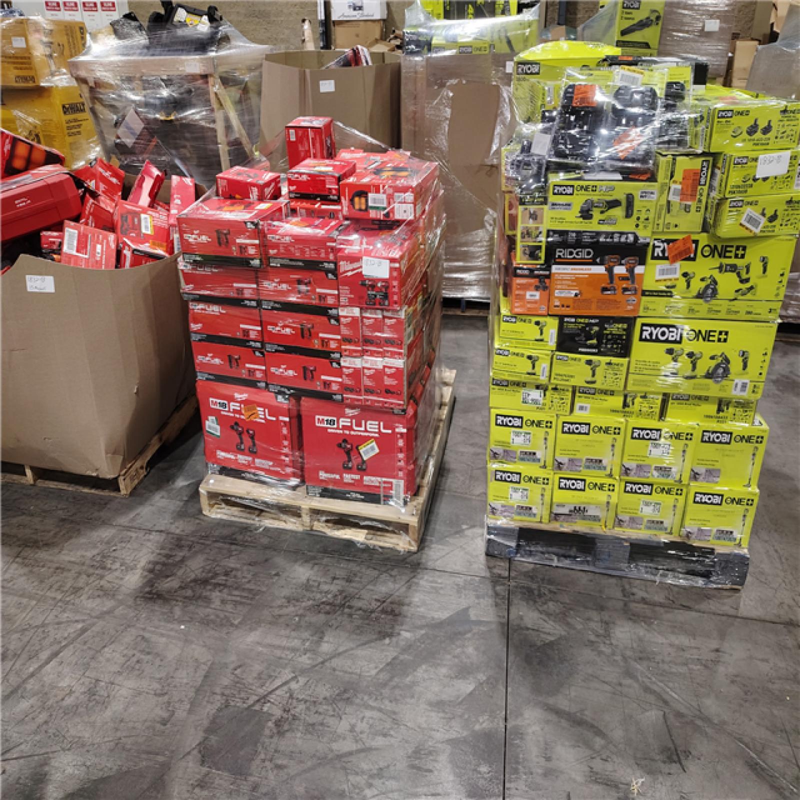 Pittston Location As-Is Power Tools Partial Truckload (15 Pallets) 1832-B