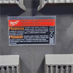 HOUSTON LOCATION - AS-IS Milwaukee M18 Packout Six Bay Rapid Charger (TOOL ONLY)