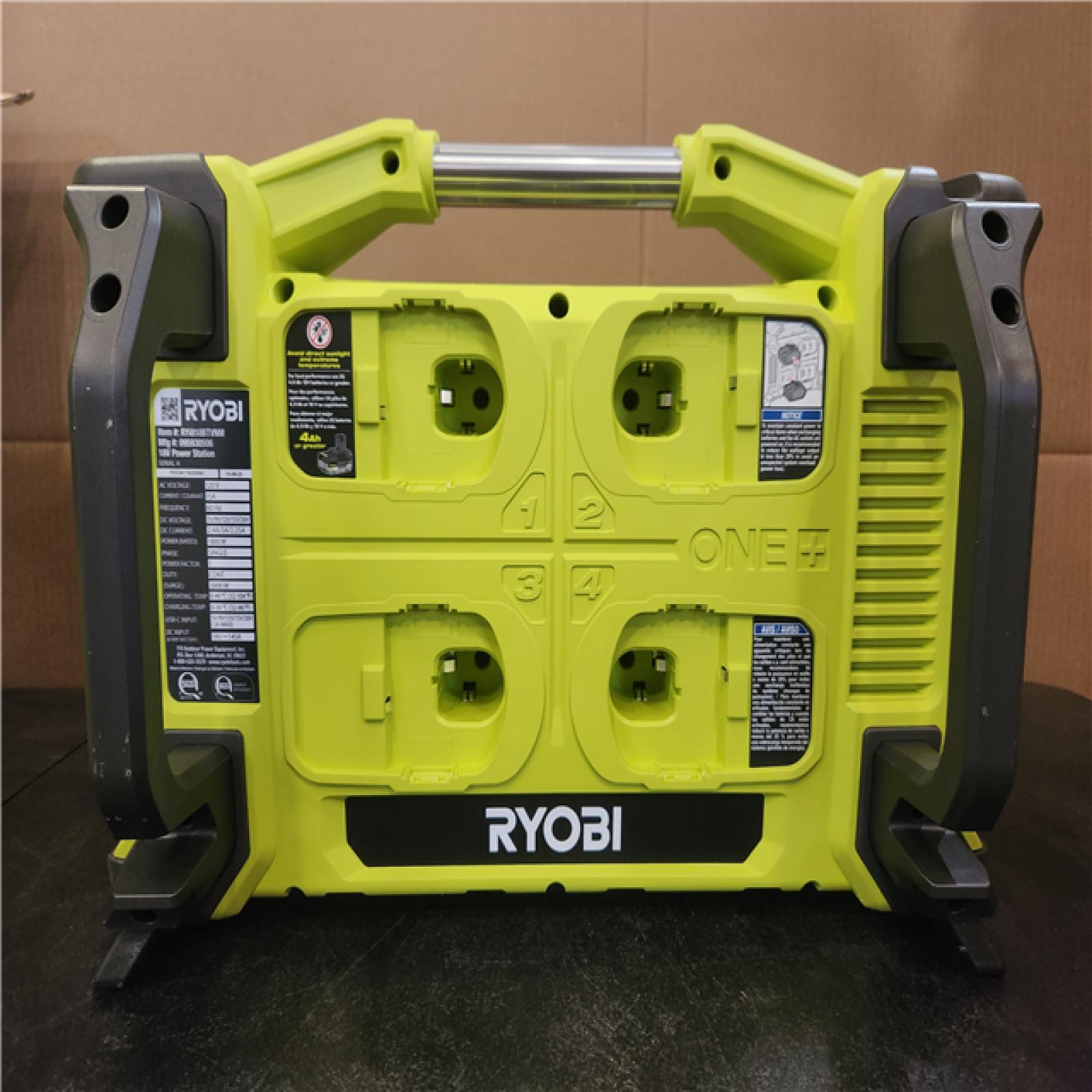 Phoenix NEW RYOBI 18V ONE+ 1800-Watt Portable Battery Inverter Power Station/8-Port Charger (Tool Only)