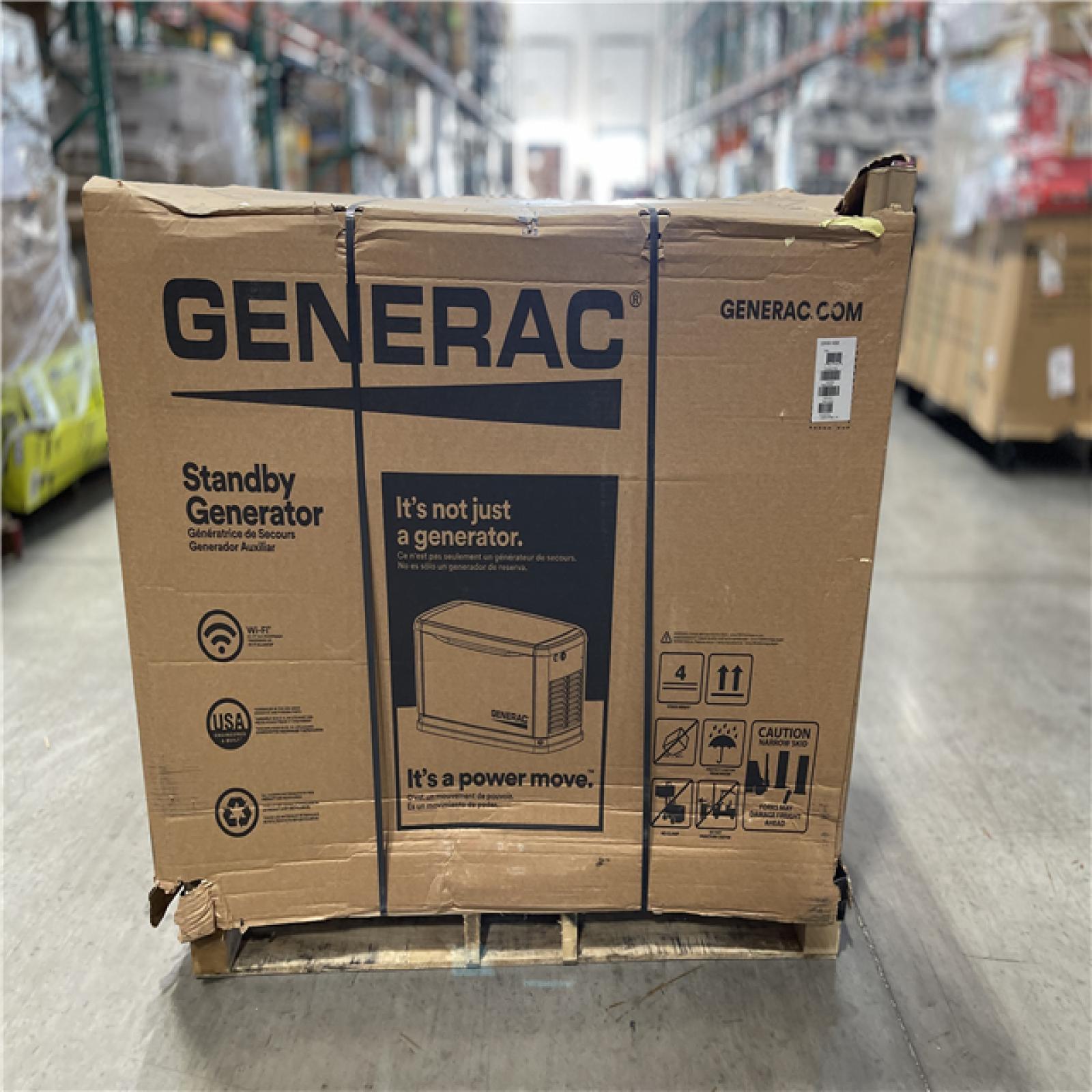 DALLAS LOCATION - Generac 22 000 Watt - Dual Fuel Air- Cooled Whole House Home Standby Generator