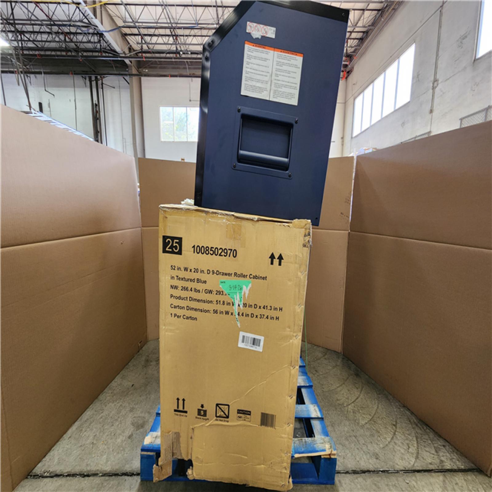 Phoenix NEW Husky Heavy-Duty 52 in. W 15-Drawer Matte Blue Steel Rolling Tool Chest Combo