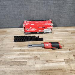 HOUSTON LOCATION - AS-IS Milwaukee FUEL INSIDER 12V Lithium-Ion Brushless Cordless 1/4 in. - 3/8 in. Extended Reach Box Ratchet (Tool-Only)