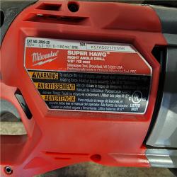 HOUSTON LOCATION - AS-IS Milwaukee M18 18V Fuel 1/2 Right Angle Drill Super Hawg Cordless Lithium-Ion 2809-20 (TOOL ONLY)