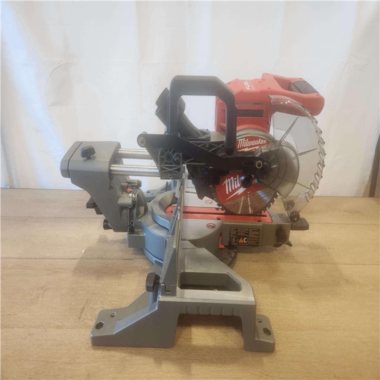 AS-IS- Milwaukee M18 Fuel 7-1/4 Dual Bevel Sliding Compound Miter Saw  Tool Only