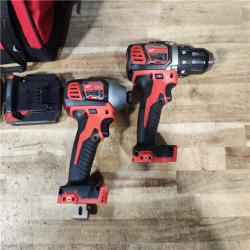 HOUSTON LOCATION - AS - IS Milwaukee 2 Tool Combo Kit W/ (2) Battery & Charger