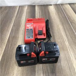 AS-IS Milwaukee 18-Volt Lithium-Ion XC Starter Kit with (2) 5.0Ah Batteries and Charger