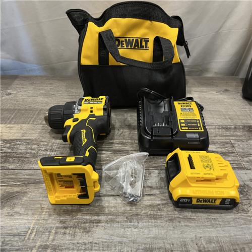 AS-IS DEWALT Atomic 20V Lithium-Ion Cordless Compact 1/2 in. Drill/Driver Kit