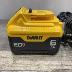 AS-IS DEWALT 20V MAX Lithium-Ion 6.0 Ah Battery and Charger