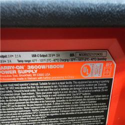 Houston Location AS-IS Milwaukee 18V Lithium-Ion Cordless 3600-Watt/1800-Watt Battery Powered Power Supply (Tool Only)
