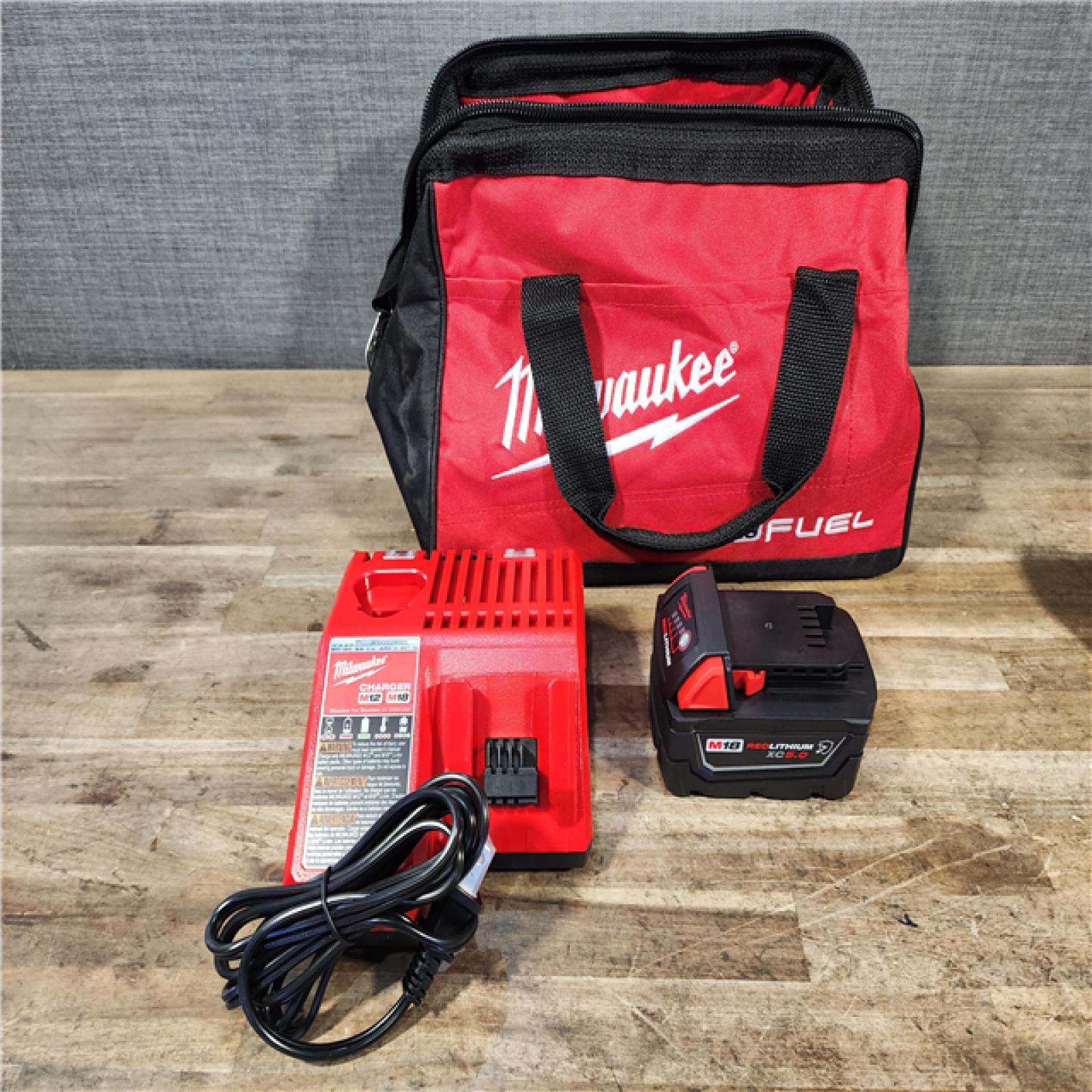 HOUSTON LOCATION - AS-IS Milwaukee M18 1/2 in. Cordless Brushless High Torque Impact Wrench Kit (Battery & Charger)