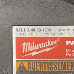 AS-IS Milwaukee 18V Lithium-Ion REDLITHIUM FORGE Starter Kit with (2) 12.0 Ah Battery Pack and PACKOUT 6-Port Rapid Charger