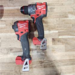 HOUSTON LOCATION - AS-IS Milwaukee FUEL 18V Lithium-Ion Brushless Cordless Hammer Drill and Impact Driver Combo Kit