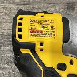 AS-IS DEWALT Atomic 20V Max Lithium-Ion Brushless Cordless Compact 1/4 in. Impact Driver Kit