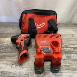 AS-IS Milwaukee 12-Volt Lithium-Ion Brushless Cordless Subcompact Brushless Drill Driver Kit