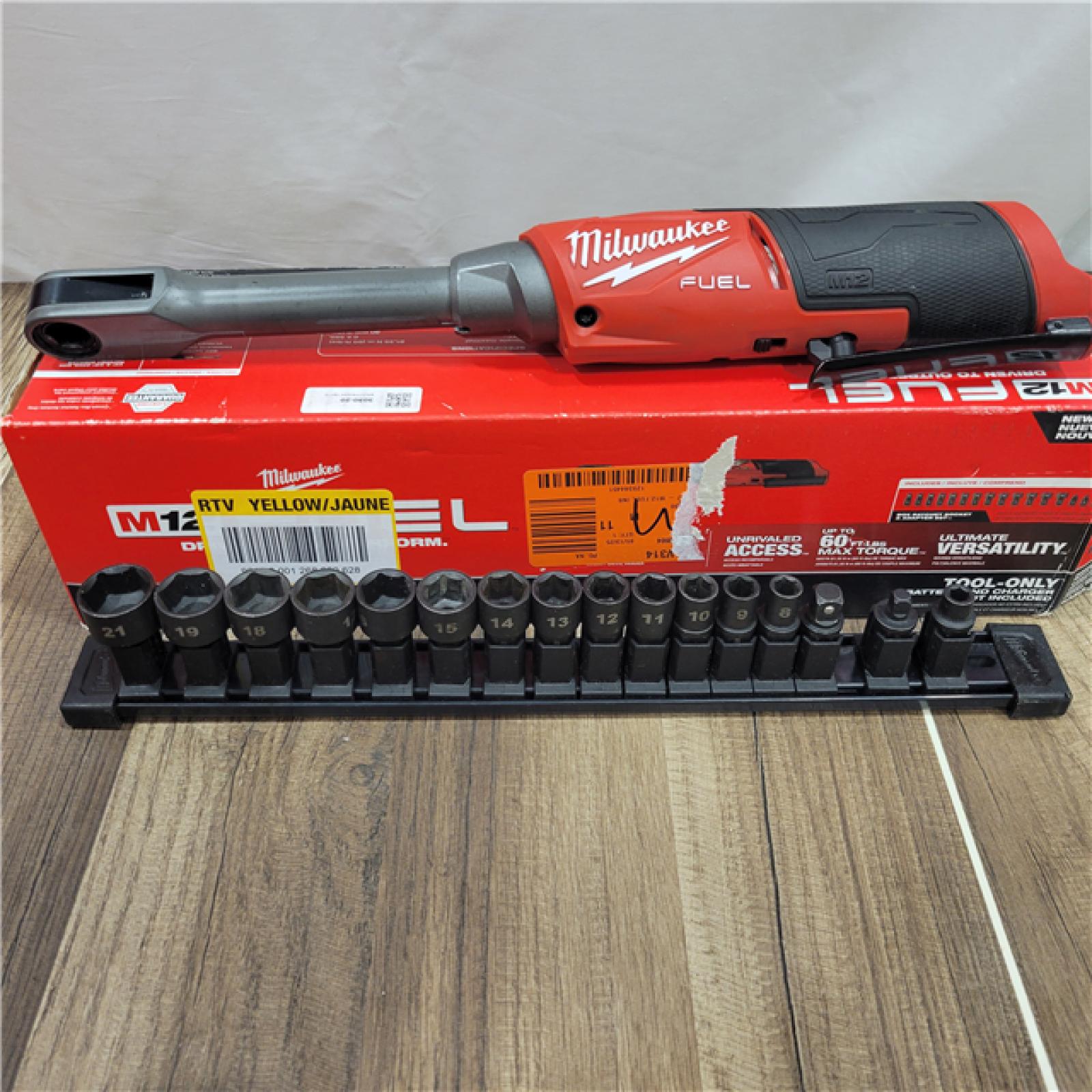 AS-IS Milwaukee M12 FUEL INSIDER Extended Reach Box Ratchet