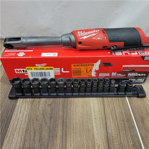 AS-IS Milwaukee M12 FUEL INSIDER Extended Reach Box Ratchet