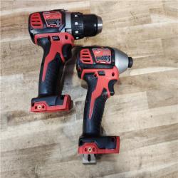 HOUSTON LOCATION - AS-IS Milwaukee 18V Lithium-Ion Cordless Drill Driver/Impact Driver Combo Kit