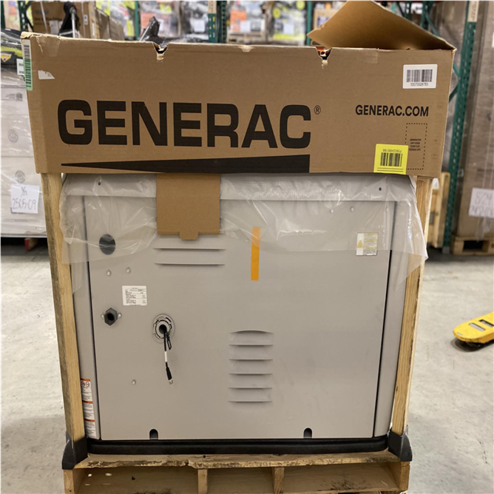 DALLAS LOCATION - GENERAC 28kW Auto Start Generator W/ 200 Amp Transfer Switch  Mobile Monitoring Thermostat