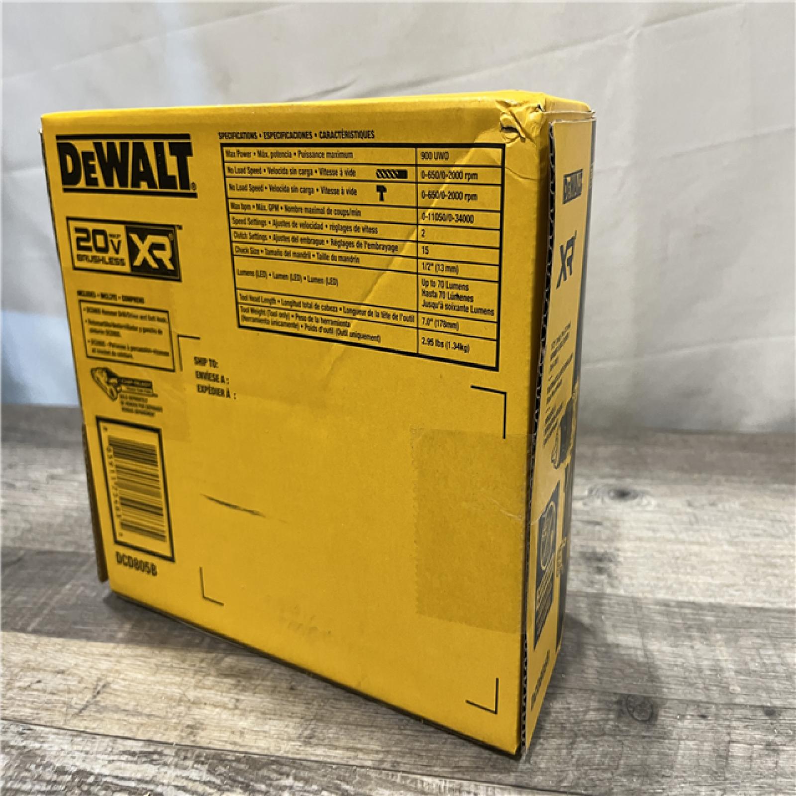 NEW - DEWALT 20V Compact Cordless 1/2 in. Hammer Drill (Tool-Only)