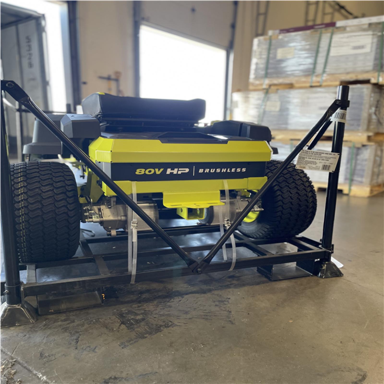 DALLAS LOCATION- NEW! RYOBI ZR3 80V HP Brushless Electric 42 in. Zero Turn Riding Lawn Mower Kit