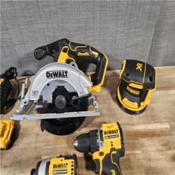 HOUSTON LOCATION - AS-IS DEWALT 20-Volt MAX Lithium-Ion Cordless 5-Tool Combo Kit with (2) 2.0 Ah Battery and Charger