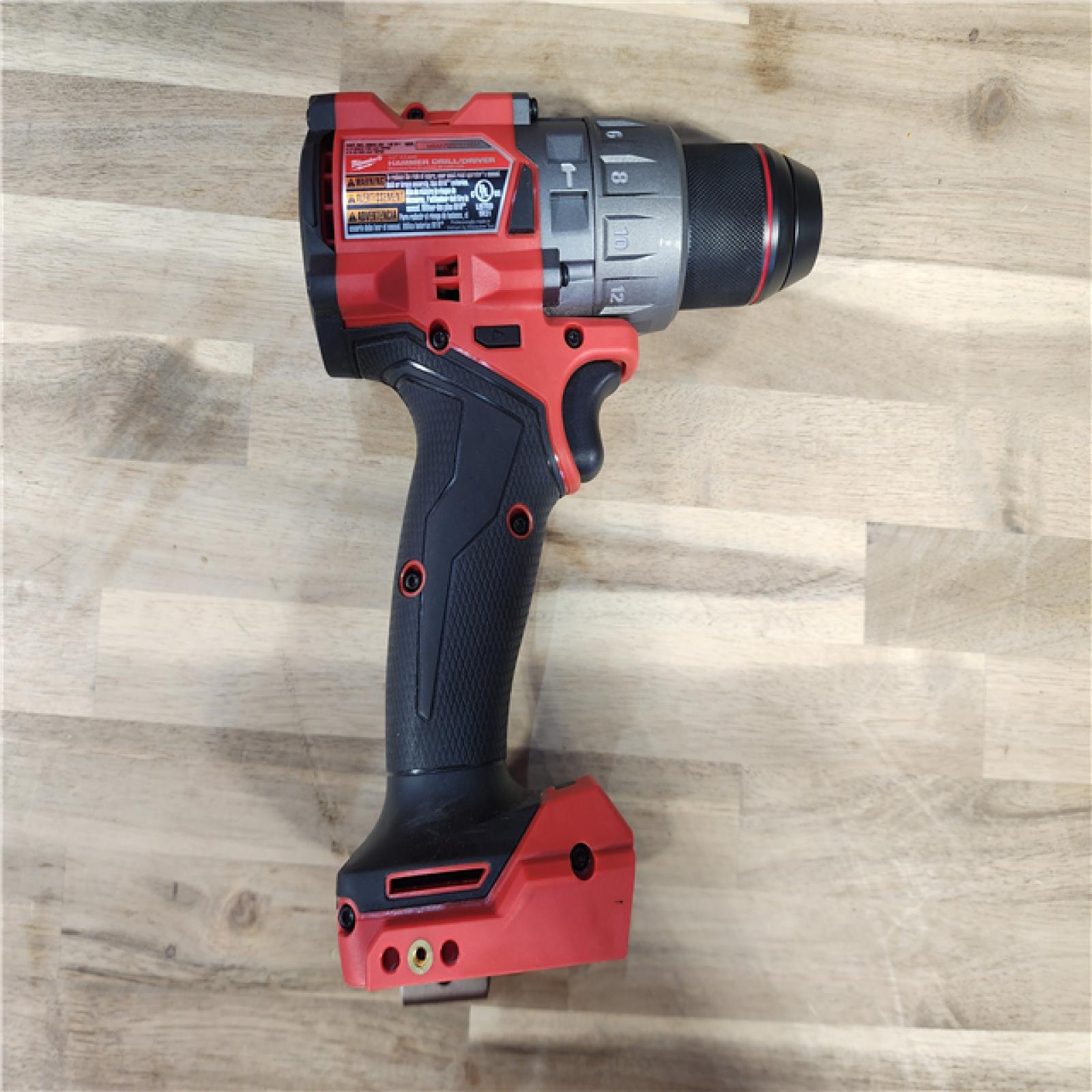 HOUSTON LOCATION - AS-IS Milwaukee 2904-22 Hammer Drill Driver Kit with Batteries  Charger & Tool Case  Red