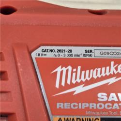 AS-IS Milwaukee  M18 SAWZALL Cordless Reciprocating Saw (Tool Only)