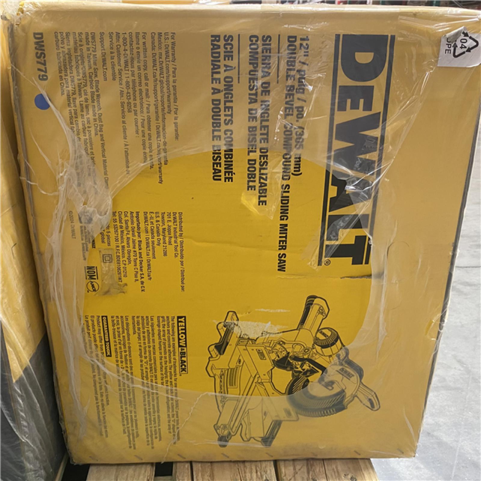 NEW- DeWalt 15 Amps 12 in. Corded Dual-Bevel Sliding Compound Miter Saw
