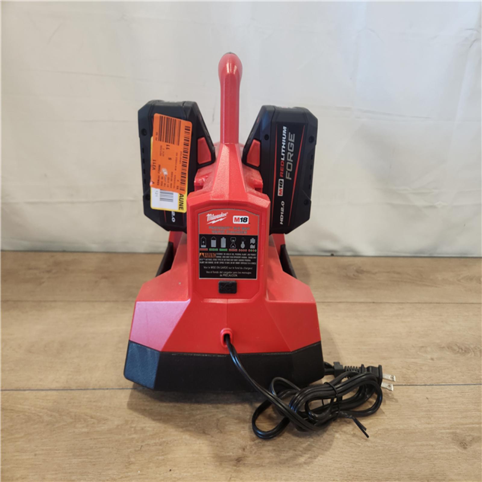 AS-IS- Milwaukee M18 18V Lithium-Ion REDLITHIUM FORGE Starter Kit with Two 12.0 Ah Battery