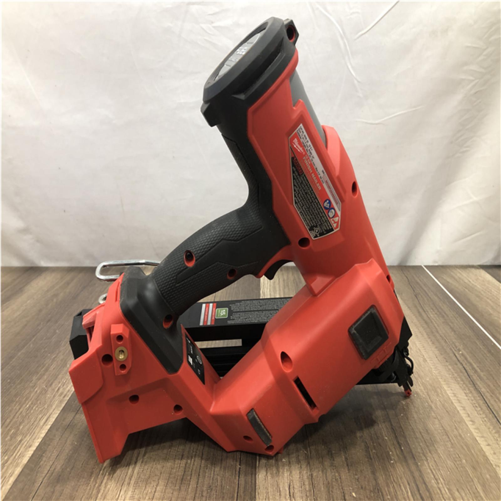 AS-IS Milwaukee FUEL 18V Lithium-Ion Brushless Cordless Gen II 15-Gauge Angled Nailer (Tool-Only)