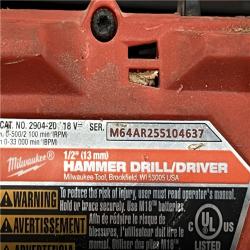 AS-IS Milwaukee FUEL 18V Lithium-Ion Brushless Cordless Hammer Drill and Impact Driver Combo Kit